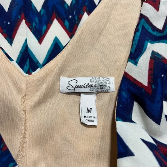 Speechless Multicolored Long Sleeve DressTunic Size M - Picture 9 of 9